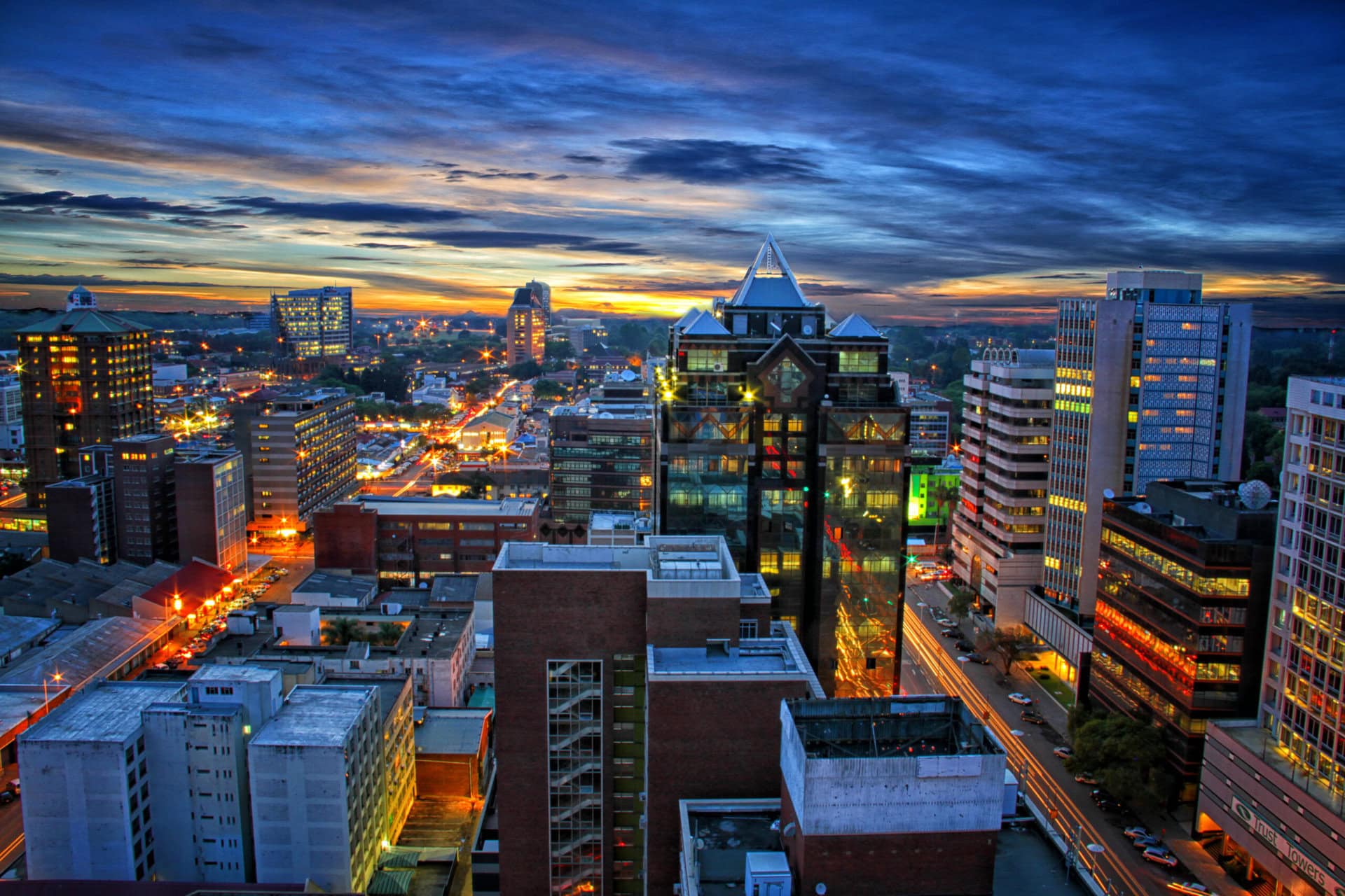 JOHANNESBURG TO HARARE ROUTE